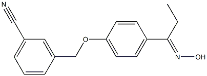 3-{4-[1-(hydroxyimino)propyl]phenoxymethyl}benzonitrile 结构式