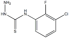 3-amino-1-(3-chloro-2-fluorophenyl)thiourea 结构式