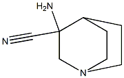 3-amino-1-azabicyclo[2.2.2]octane-3-carbonitrile 结构式