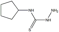 3-amino-1-cyclopentylthiourea 结构式