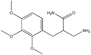 3-amino-2-[(2,3,4-trimethoxyphenyl)methyl]propanamide 结构式