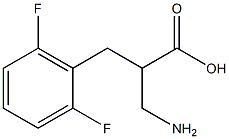 3-amino-2-[(2,6-difluorophenyl)methyl]propanoic acid 结构式