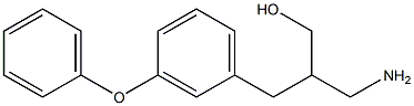 3-amino-2-[(3-phenoxyphenyl)methyl]propan-1-ol 结构式