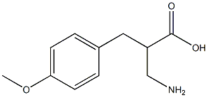 3-amino-2-[(4-methoxyphenyl)methyl]propanoic acid 结构式