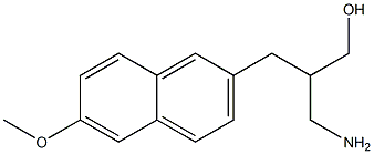 3-amino-2-[(6-methoxynaphthalen-2-yl)methyl]propan-1-ol 结构式