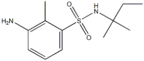 3-amino-2-methyl-N-(2-methylbutan-2-yl)benzene-1-sulfonamide 结构式