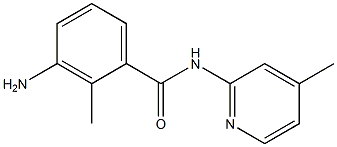 3-amino-2-methyl-N-(4-methylpyridin-2-yl)benzamide 结构式