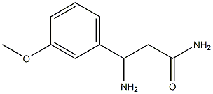 3-amino-3-(3-methoxyphenyl)propanamide 结构式