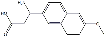 3-amino-3-(6-methoxy-2-naphthyl)propanoic acid 结构式