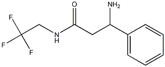 3-amino-3-phenyl-N-(2,2,2-trifluoroethyl)propanamide 结构式