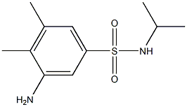 3-amino-4,5-dimethyl-N-(propan-2-yl)benzene-1-sulfonamide 结构式