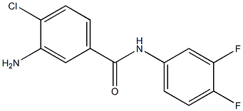 3-amino-4-chloro-N-(3,4-difluorophenyl)benzamide 结构式