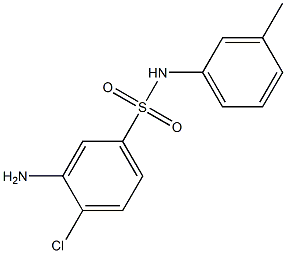 3-amino-4-chloro-N-(3-methylphenyl)benzene-1-sulfonamide 结构式