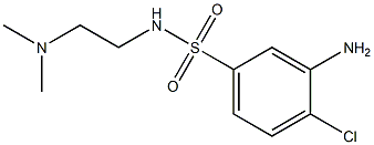 3-amino-4-chloro-N-[2-(dimethylamino)ethyl]benzene-1-sulfonamide 结构式