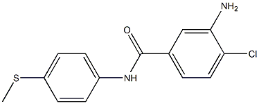 3-amino-4-chloro-N-[4-(methylsulfanyl)phenyl]benzamide 结构式