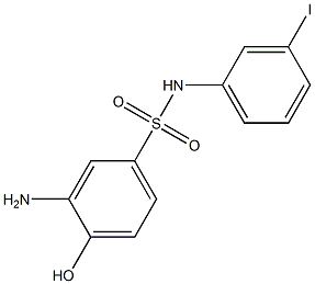 3-amino-4-hydroxy-N-(3-iodophenyl)benzene-1-sulfonamide 结构式