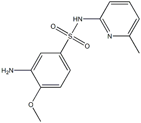 3-amino-4-methoxy-N-(6-methylpyridin-2-yl)benzene-1-sulfonamide 结构式