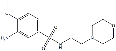 3-amino-4-methoxy-N-[2-(morpholin-4-yl)ethyl]benzene-1-sulfonamide 结构式