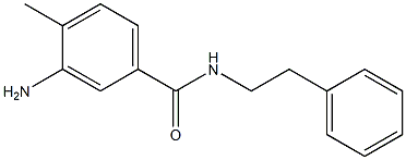 3-amino-4-methyl-N-(2-phenylethyl)benzamide 结构式