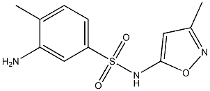 3-amino-4-methyl-N-(3-methyl-1,2-oxazol-5-yl)benzene-1-sulfonamide 结构式