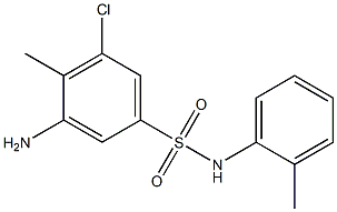 3-amino-5-chloro-4-methyl-N-(2-methylphenyl)benzene-1-sulfonamide 结构式