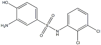 3-amino-N-(2,3-dichlorophenyl)-4-hydroxybenzene-1-sulfonamide 结构式