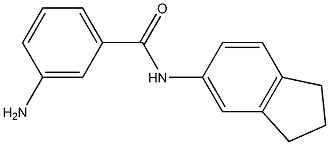 3-amino-N-(2,3-dihydro-1H-inden-5-yl)benzamide 结构式