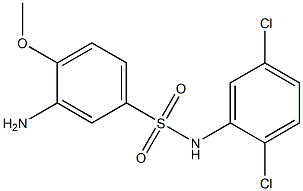 3-amino-N-(2,5-dichlorophenyl)-4-methoxybenzene-1-sulfonamide 结构式