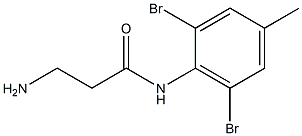 3-amino-N-(2,6-dibromo-4-methylphenyl)propanamide 结构式