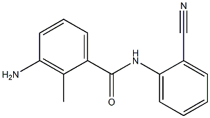 3-amino-N-(2-cyanophenyl)-2-methylbenzamide 结构式