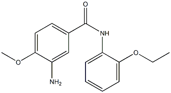 3-amino-N-(2-ethoxyphenyl)-4-methoxybenzamide 结构式