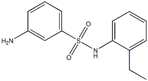 3-amino-N-(2-ethylphenyl)benzenesulfonamide 结构式