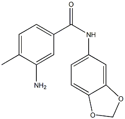 3-amino-N-(2H-1,3-benzodioxol-5-yl)-4-methylbenzamide 结构式