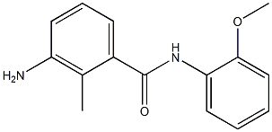 3-amino-N-(2-methoxyphenyl)-2-methylbenzamide 结构式