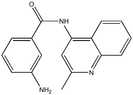 3-amino-N-(2-methylquinolin-4-yl)benzamide 结构式