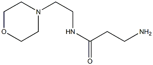 3-amino-N-(2-morpholin-4-ylethyl)propanamide 结构式
