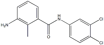 3-amino-N-(3,4-dichlorophenyl)-2-methylbenzamide 结构式