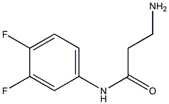 3-amino-N-(3,4-difluorophenyl)propanamide 结构式