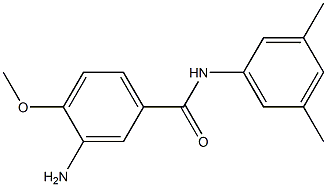 3-amino-N-(3,5-dimethylphenyl)-4-methoxybenzamide 结构式