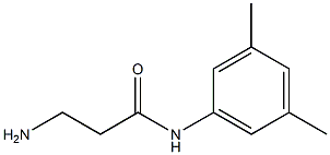 3-amino-N-(3,5-dimethylphenyl)propanamide 结构式