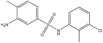 3-amino-N-(3-chloro-2-methylphenyl)-4-methylbenzene-1-sulfonamide 结构式