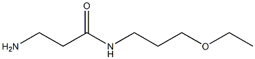 3-amino-N-(3-ethoxypropyl)propanamide 结构式