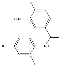 3-amino-N-(4-bromo-2-fluorophenyl)-4-methylbenzamide 结构式