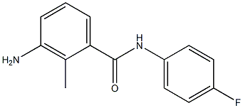 3-amino-N-(4-fluorophenyl)-2-methylbenzamide 结构式