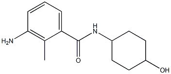 3-amino-N-(4-hydroxycyclohexyl)-2-methylbenzamide 结构式
