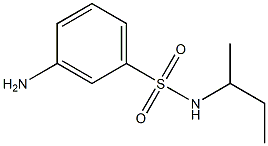 3-amino-N-(sec-butyl)benzenesulfonamide 结构式