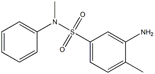 3-amino-N,4-dimethyl-N-phenylbenzene-1-sulfonamide 结构式