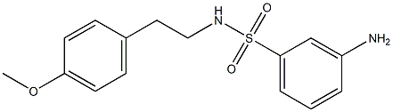 3-amino-N-[2-(4-methoxyphenyl)ethyl]benzene-1-sulfonamide 结构式