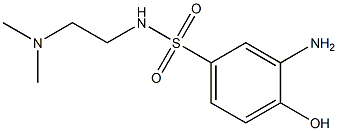 3-amino-N-[2-(dimethylamino)ethyl]-4-hydroxybenzene-1-sulfonamide 结构式