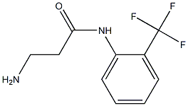 3-amino-N-[2-(trifluoromethyl)phenyl]propanamide 结构式